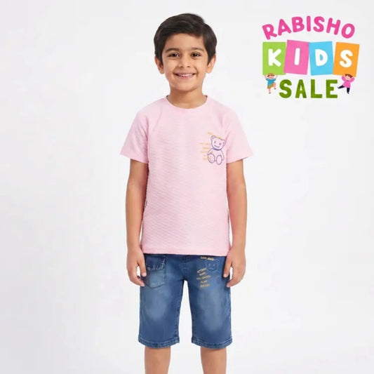Kids T-Shirt and Shorts Set | Stylish Summer Casual Outfit for Boys